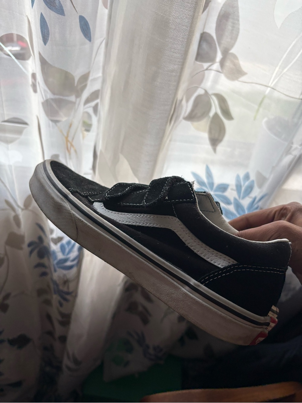 Black Velcro Skate Vans